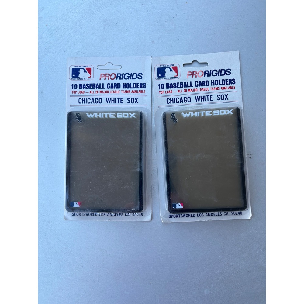 Vintage‎ ProRigids Chicago White Sox Baseball Card Holders 10-Pack Lot of 2 MLB